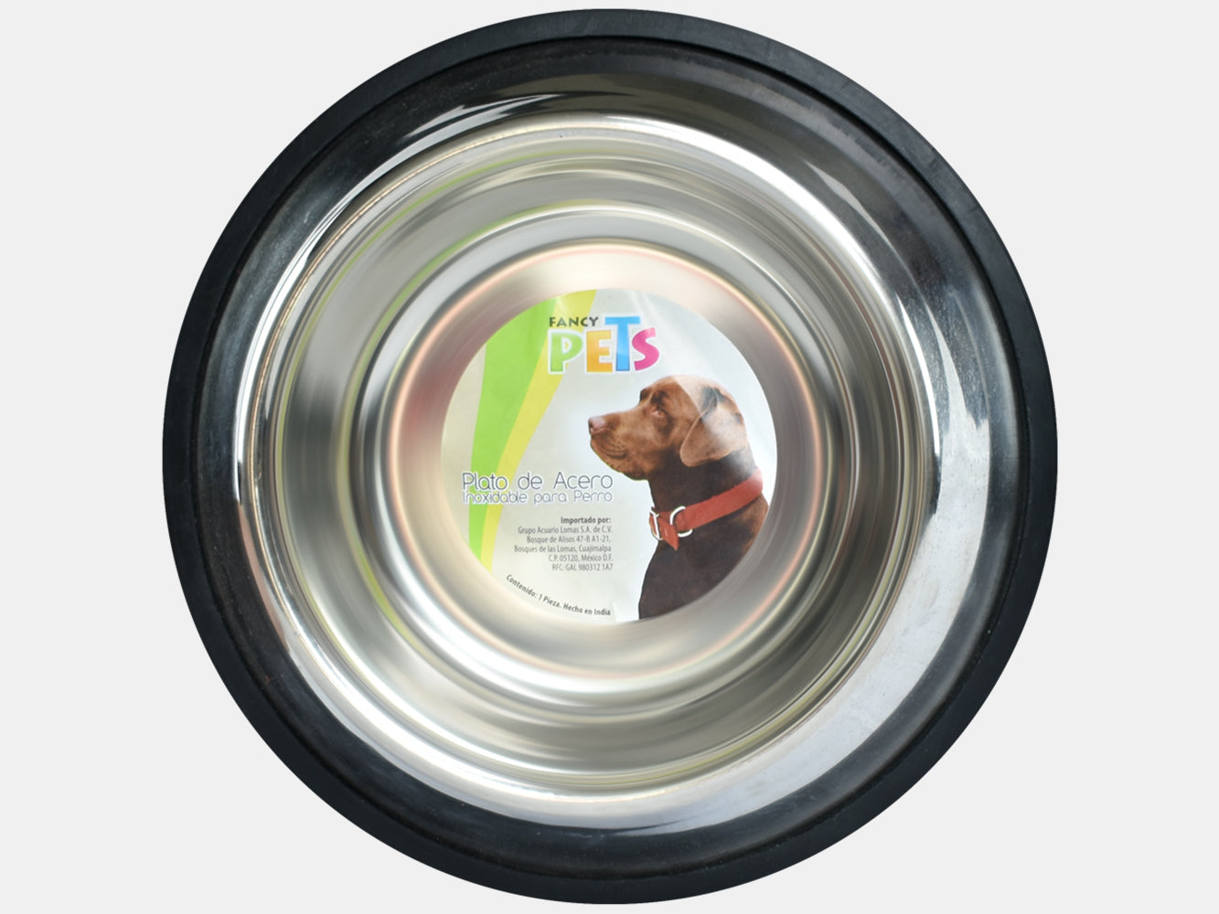 Pack de platos de acero inoxidable para perro y gato